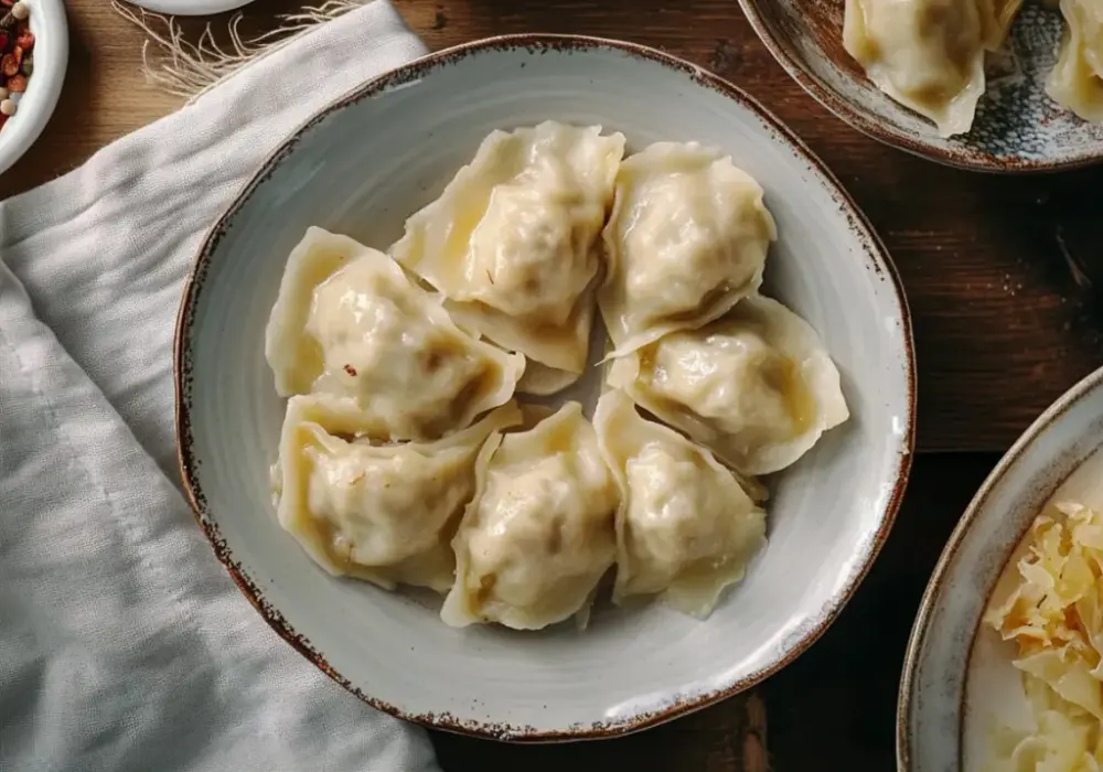 Pierogi z kapustą i grzybami kcal - Ile ma 1 sztuka i cała porcja?
