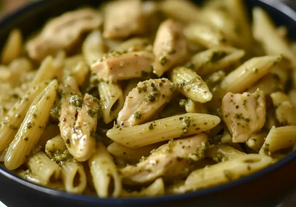 Makaron z pesto i kurczakiem - Szybki obiad bez błędów!