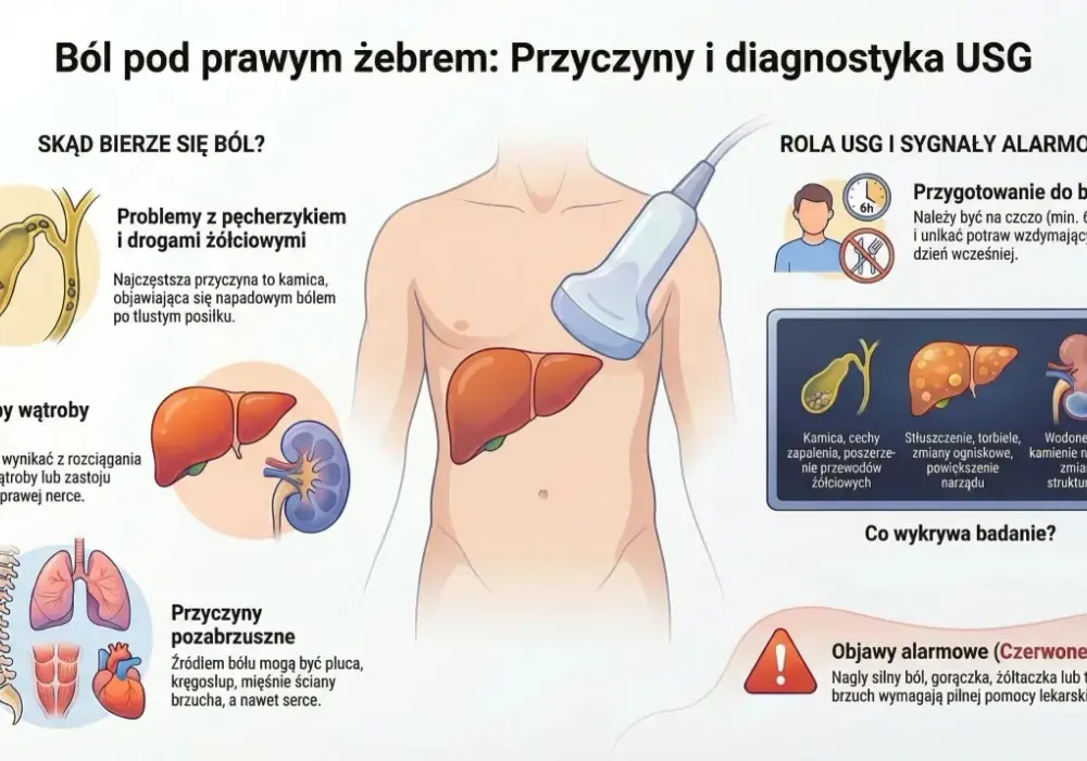 Gdzie znajduje się wątroba i co oznacza ból pod prawym żebrem?