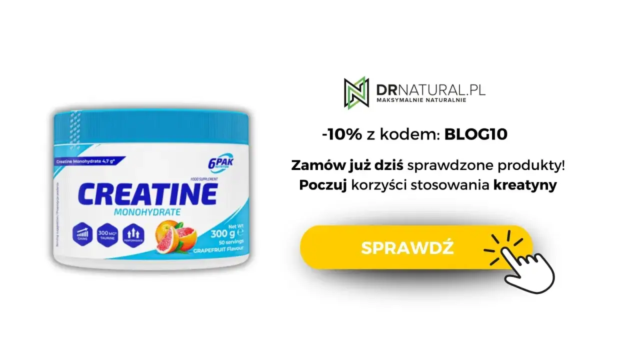 Kreatyna monohydrat 6PAK o smaku grejpfrutowym. Sprawdź, jaka najlepsza kreatyna dla Ciebie i poczuj korzyści stosowania! -10% z kodem BLOG10.